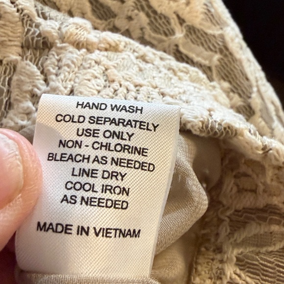 Ivory / Cream Lace Zip-Front Jacket | Y2K Romantic Boho Festival - Picture 12 of 12